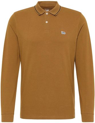 LEE LS PIQUE POLO MĘSKA KOSZULKA Z DŁUGIM RĘKAWEM LONGSLEEVE LOGO TUMBLEWEED L61VRL84