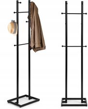 Zdjęcie Wieszak stojący 8 haczyków 175 cm metal czarny ModernHome - Miechów