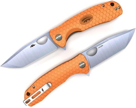 Nóż Składany Honey Badger Tanto 9,3Cm 14C28N Pomarańczowy Grawer