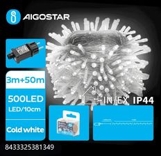 Zdjęcie Niskonapięciowe zewnętrzne lampki choinkowe 500led Zimne 50m+3 Niskonapięciowe zewnętrzne lampki choinkowe 500led Zimne 50m+3 - Nowy Dwór Mazowiecki