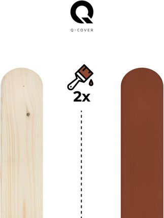 Q-Cover Kryjąca Do Drewna Drzwi Renowacji Osb Mdf Ral8004 Ceglasty Satyna 5L - zdjęcie 5
