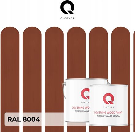 Q-Cover Kryjąca Do Drewna Drzwi Renowacji Osb Mdf Ral8004 Ceglasty Satyna 5L - zdjęcie 6