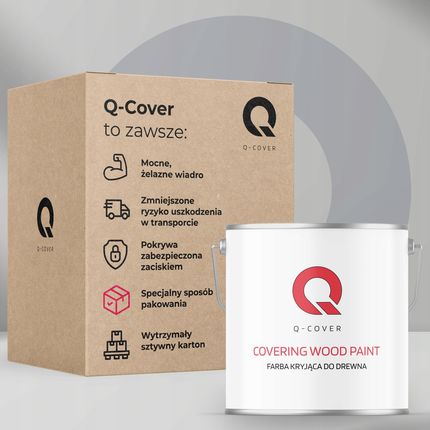 Q-Cover Kryjąca Do Drewna Drzwi Renowacji Osb Mdf Ral8004 Ceglasty Satyna 5L - zdjęcie 2