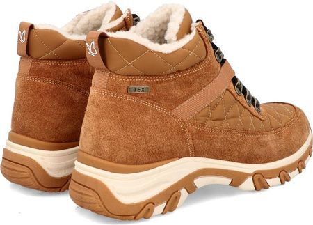 Trapery damskie z kożuszkiem - CAPRICE 9-26227-43 CAMEL - zdjęcie 2