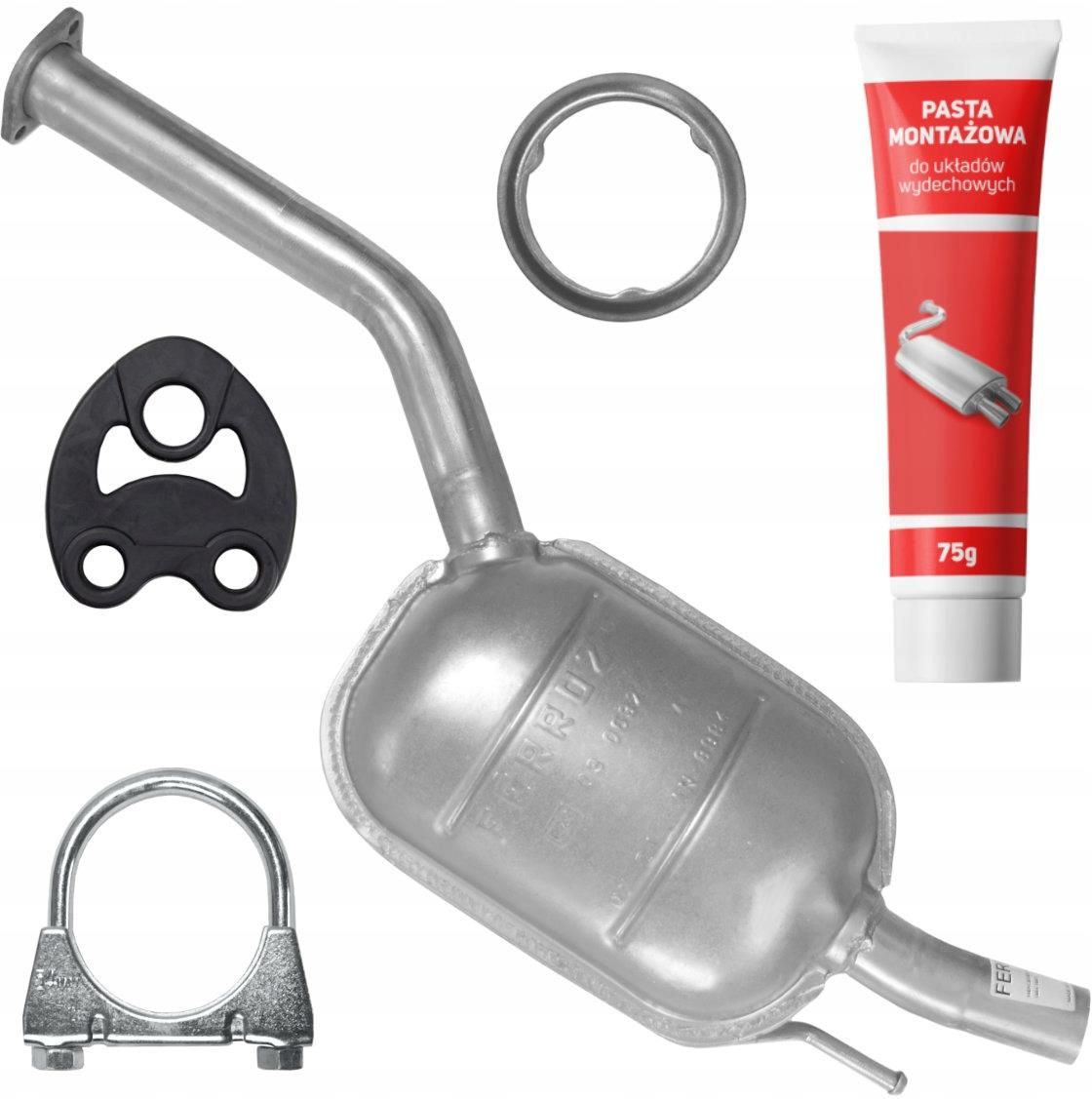 Tuyau Collecteur échappement Pour Mercedes 190 W201 (1982-1993) - 1.8, 2.0, 2.3 (Kit Complet) - 4