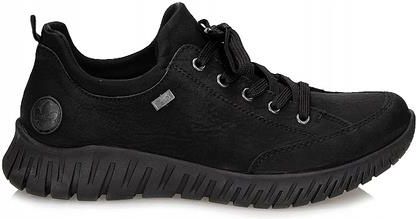 Rieker M5352 Sneakers voor dames, zwart, 39 EU