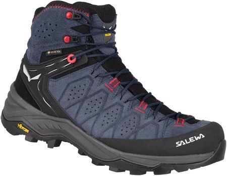 Damskie Buty Turystyczne Salewa Ws Alp Trainer 2 Mid GTX - java blue/fluo coral