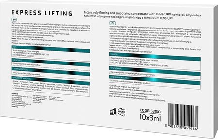 Apis Express Lifting - Koncentrat Intensywnie Napinający I Liftingujący Z Kompleksem TENS UP - 10 X 3 Ml - zdjęcie 2