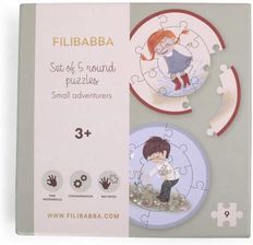 Zdjęcie Filibabba Puzzle, zestaw 5 układanek - Small adventurers - Nowe Skalmierzyce