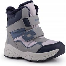 Zdjęcie Buty, trapery zimowe, ocieplane dziecięce Lotto Hoonah Tex K Grey/midblue - Ostróda