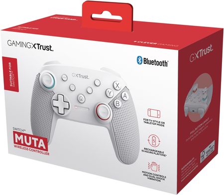 Gamepad Trust GXT 1246W MUTA Nintendo Switch Biały (25426
