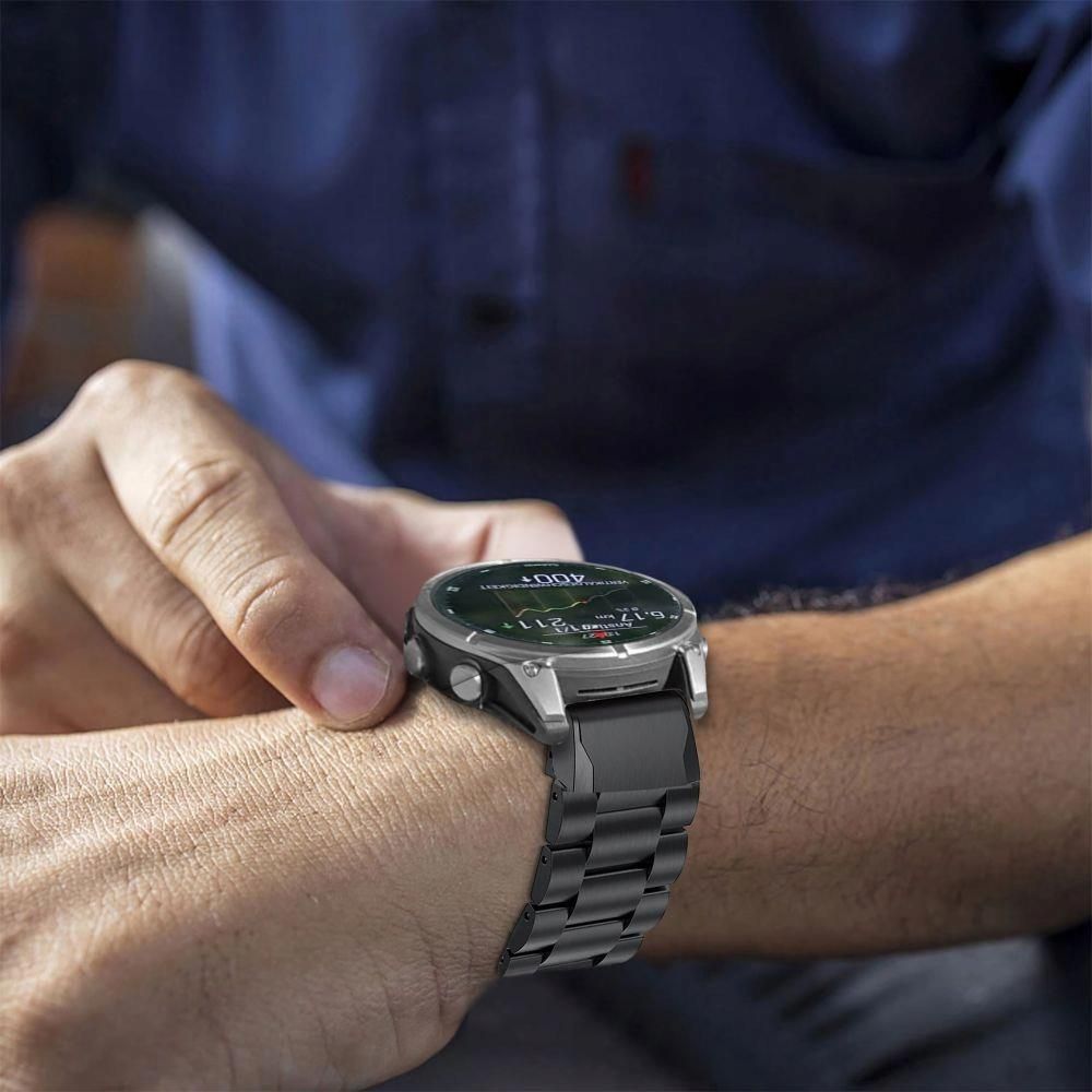 Smartguard Bransoleta Stalowa Pasek 22mm Titanium do Garmin
