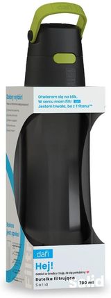 Dafi  Solid 700ml Czarny  Limonkowy - zdjęcie 2