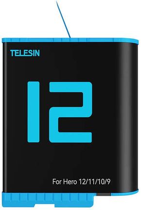 TELESIN GP-BNC-011-B Ładowarka + 2x akumulator do GoPro HERO 9 / 10 / 11 / 12 1750mAh - zdjęcie 3