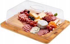 Zdjęcie Altom Design Deska Z Kloszem Patera Do Serów Ciasta Bambusowa 25X19.5X7.5Cm - Gubin