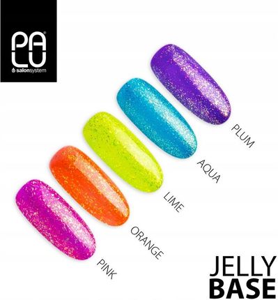 Palu Baza Hybrydowa 2W1 Jelly Base Pink 11G Bezkwasowa Różowa Z Brokatem - zdjęcie 3