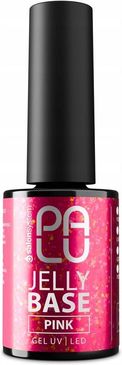 Palu Baza Hybrydowa 2W1 Jelly Base Pink 11G Bezkwasowa Różowa Z Brokatem - zdjęcie 6