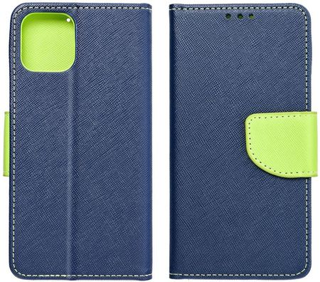 Kabura Fancy Book Do Iphone 16 Plus Granatowy Limonkowy - zdjęcie 3