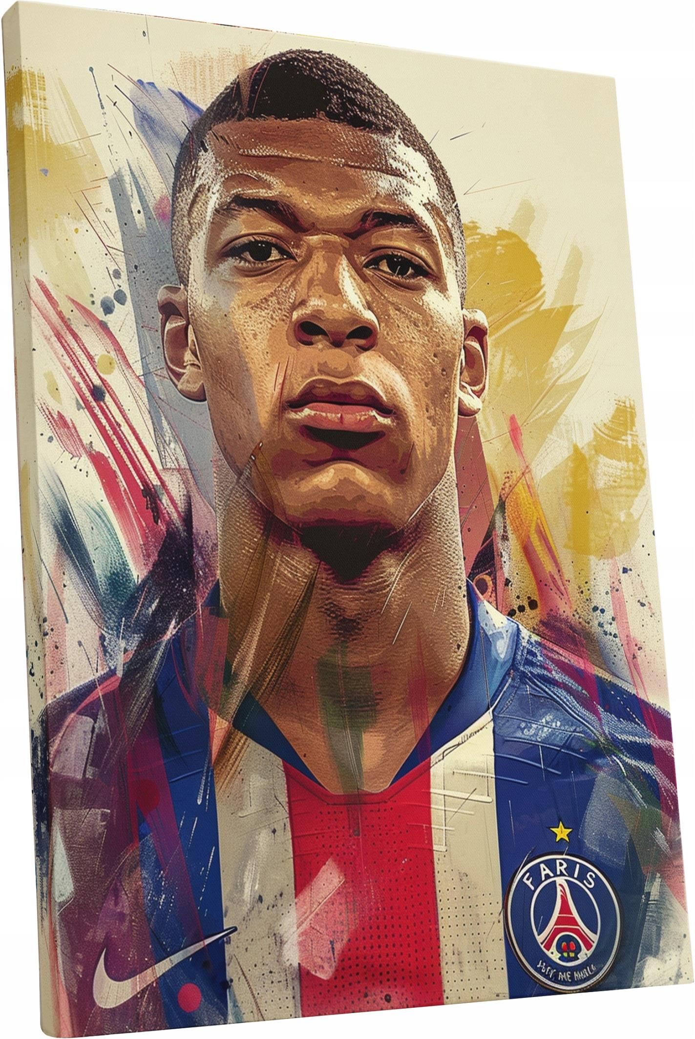 Kylian Mbappé W Nowoczesnym Stylu Modern Obraz Na Płótnie Portret