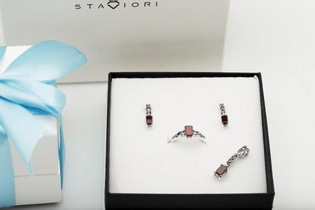 Staviori Srebrny wisiorek WDM5940 - Agat - zdjęcie 2