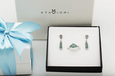 Staviori Srebrny wisiorek WDM5942 - Agat - zdjęcie 2