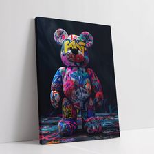 Grafitti Miś Nowoczesny Modny Design Obraz na płótnie Grafitti Miś Nowoczesny modny do domu pokoju salonu 75x100 97582256