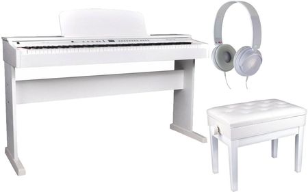 Pianino cyfrowe Ringway RP120 WH + ława + słuchawki w zestawie