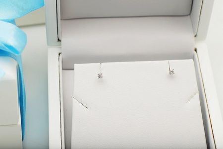 Złote kolczyki KXD2555 - Diament - zdjęcie 2