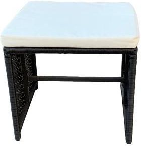 Zdjęcie Produkt z Outletu: Pufa Z Czarnego Technorattanu - Drezdenko