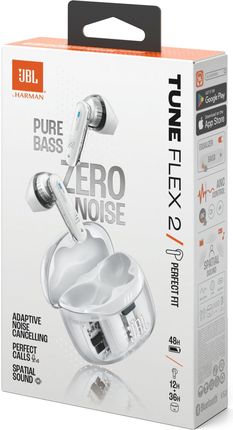 Słuchawki JBL Tune Flex 2 Ghost White - Opinie i ceny na