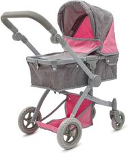 Zdjęcie Baby Mix Sophie Różowo-Szary Wózek Dla Lalek 2W1 - Łomianki