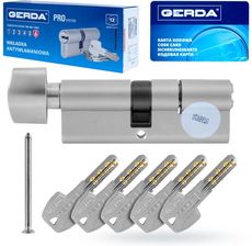 Zdjęcie Wkładka z gałką 30/90 ATEST C KL 6.2 nikiel GERDA - Toruń