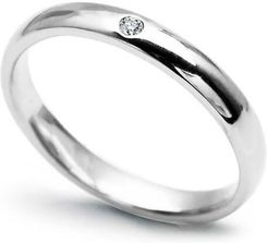 Złota obrączka PBD4790 - Diament - 18