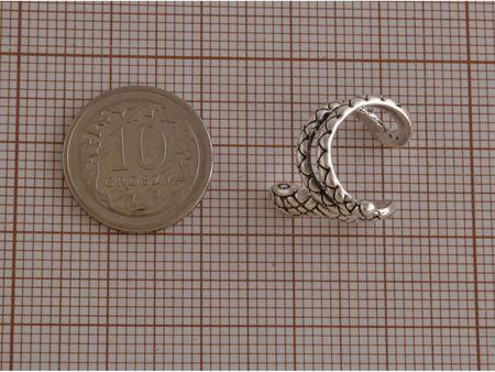 Falana Nausznica srebrna Wąż żmija kn208 1,6g. - zdjęcie 2