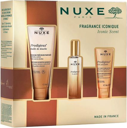 Nuxe Perfumy Prodigieuse 30ml + Olejek Pod Prysznic 100ml + Perfumowane Mleczko Do Ciała 30ml - zdjęcie 2