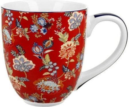 Duo Kubek Xxl Sahat Red Porcelana Bone China Kwiaty 1L - zdjęcie 3