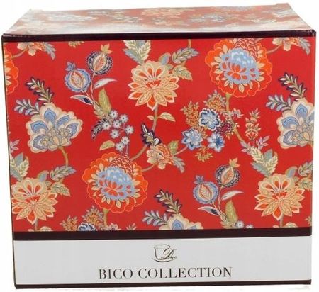 Duo Kubek Xxl Sahat Red Porcelana Bone China Kwiaty 1L - zdjęcie 2