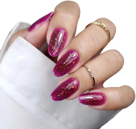 Claresa Rainbow Jello Baza Lakier Hybrydowy Drobinki Amethyst Amarantowy 5G - zdjęcie 2