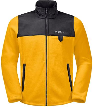 Bluza męska Jack Wolfskin Dna Grizzly Fleece FZ M 1709982-3802 Żółty