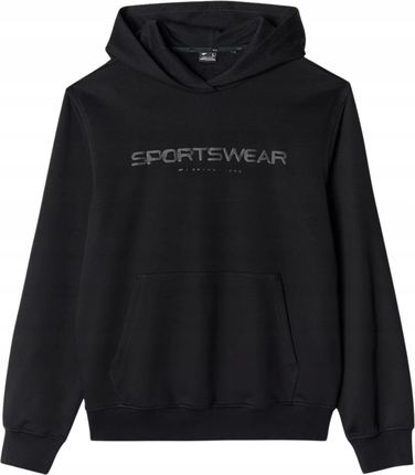 Bluza z kapturem męska 4F 4FWAW24TSWSM1259-20S czarna - zdjęcie 3