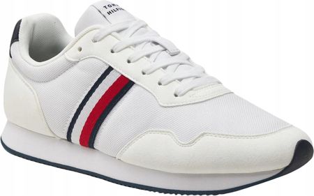 Buty sportowe męskie Tommy Hilfiger FM0FM04958 YB Lo Runner Mix białe