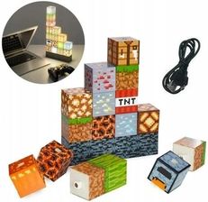 Zdjęcie Zestaw Lampka Nocna Minecraft Bloki Dzieci 18W1 - Błonie