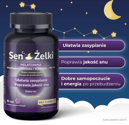 Domowa Apteczka Sen Żelki O Smaku Owoców Leśnych 60szt. - zdjęcie 4
