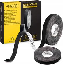 Zdjęcie 4FIZJO Taśma Do Kinesiotapingu 5M x 1Cm Czarna - Białystok