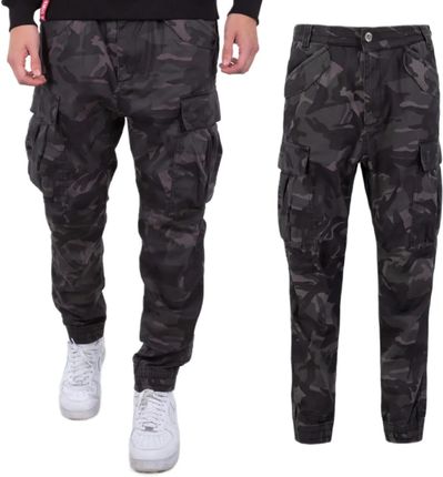 Spodnie Alpha Industries Airman Pant Camo 188201C 125 - Black Camo 30