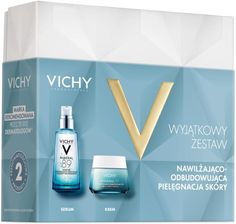 Vichy Mineral 89 Zestaw Booster wzmacniająco-nawilżający z kwasem hialuronowym, 50 ml + Krem nawilżająco-odbudowujący bogata konsystencja, 50 ml
