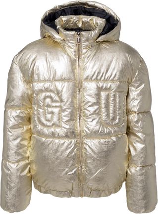 Dziecięca Kurtka zimowa pikowana Guess Hooded Padded LS Puffer W/Zip J4Bl10Weyo0-Gold – Złoty