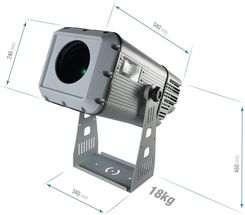 Flash LED LOGO PROJECTOR 300W IP65 ANIMATION EFFECT (F7300256)