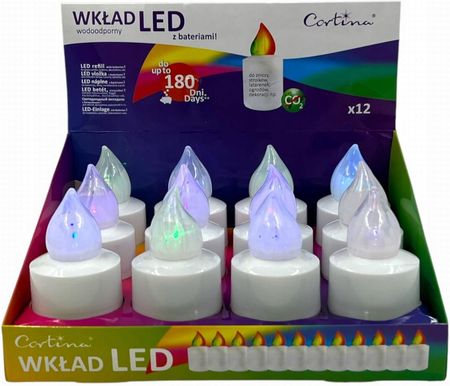 Cortina Wkład Led Altus Z Bateriami W Displayu Mix Multi 180 Dni 12Szt. 2/20/Wlc. - zdjęcie 2