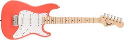 Squier FSR Mini Stratocaster Maple Fingerboard White Pickguard Tahitian Coral